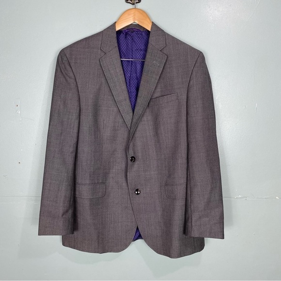 Ted Baker Endurance Jay Trim Fit Sz 44 R Wool Suit‎ Blazer - Picture 1 of 7